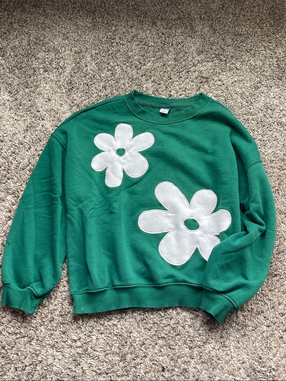Girls Flower Sweatshirt
